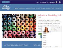 Tablet Screenshot of embroideryloft.net